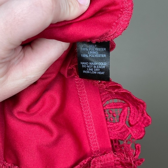 NEW LULUS Love Poem Magenta Lace Mini Dress - Picture 12 of 12